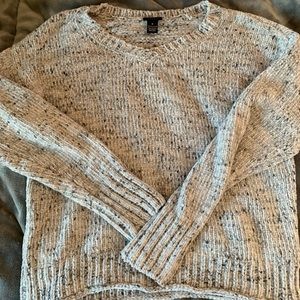 super soft gray sweater